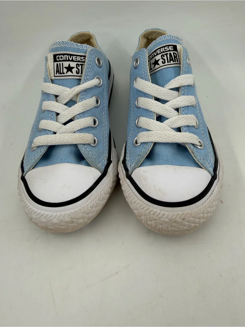 Converse Kid’s Chuck Taylor AS - SZ 11C- Lite Blue Canvas Low Top Sneakers Shoes